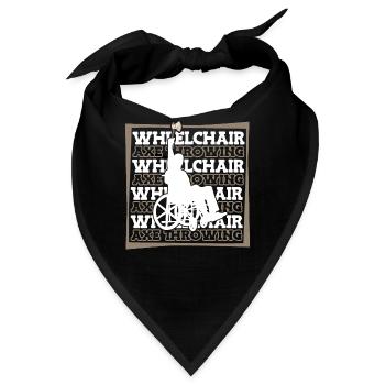 Axtwerfen Axtwerfer Rollstuhl - Bandana - Schwarz - Vorne