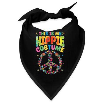 Groovy Peace - Bandana - Schwarz - Vorne