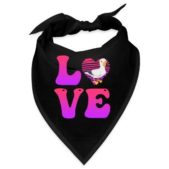 LOVE Seagulls und Möwen Vogelliebhaber Seevogel - Bandana - Schwarz - Vorne