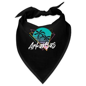 arkansas - Bandana - Schwarz - Vorne