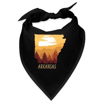 arkansas - Bandana - Schwarz - Vorne