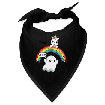 Boo Gespenst - Bandana - Schwarz - Vorne