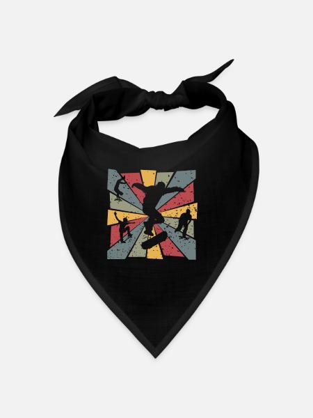 Skateboarding Skateboard Skater Vintage - Bandana - black