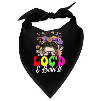 Hippie Dreadlocks Rasta - Bandana - Schwarz - Vorne