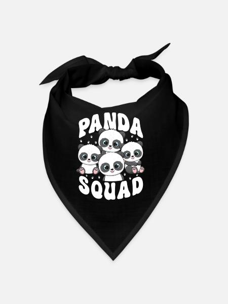 Panda Trupp - Bandana - Schwarz - Vorne