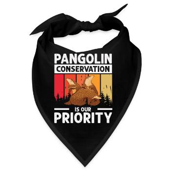 Pangolin-erhaltung, Pangolin-liebhaber, - Bandana - Schwarz - Vorne
