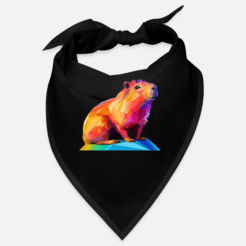 Capybara Low Polygon Design Bandana