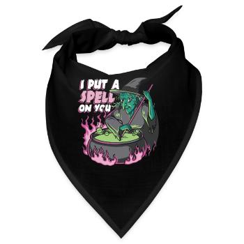 Hexe Halloween Kostüm I Put A Spell On You - Bandana - Schwarz - Vorne