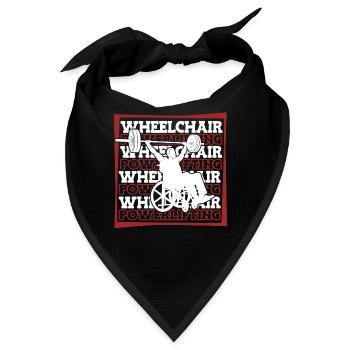 Powerlifting Powerlifter Rollstuhl - Bandana - Schwarz - Vorne