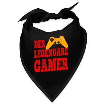 Der Legendäre Gamer - Bandana - Schwarz - Vorne