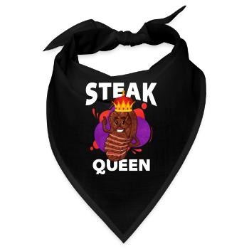 Steak - Bandana - Schwarz - Vorne