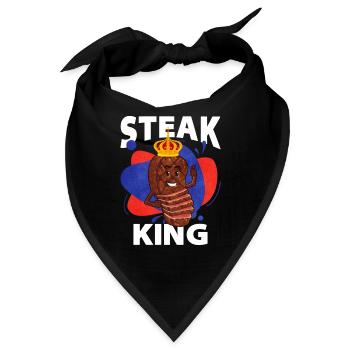 Steak - Bandana - Schwarz - Vorne
