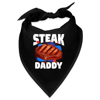 Steak - Bandana - Schwarz - Vorne