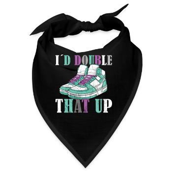 Lustiger Sneaker -Sammler - Turnschuhe - Bandana - Schwarz - Vorne