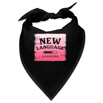 Neue Sprache wird geladen Linguistisch zweisprachig - Bandana - Schwarz - Vorne