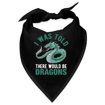 Dass Es Drachen Renaissance Fair Geben Würde - Bandana - Schwarz - Vorne