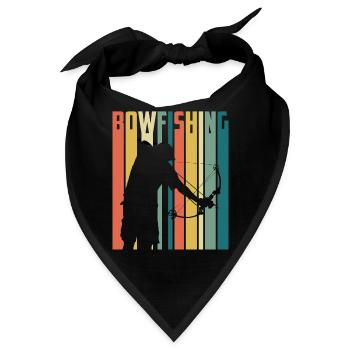 Bogenfischen Bogenjäger Fischjagd Bogen - Bandana - Schwarz - Vorne
