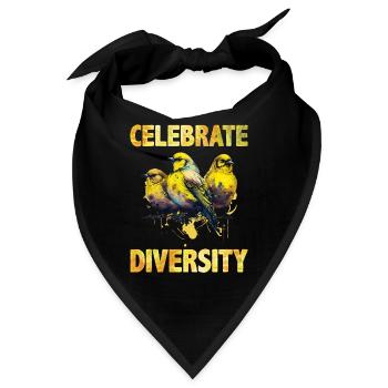 Singvögel Celebrate Diversity Kanarienvögel - Bandana - Schwarz - Vorne