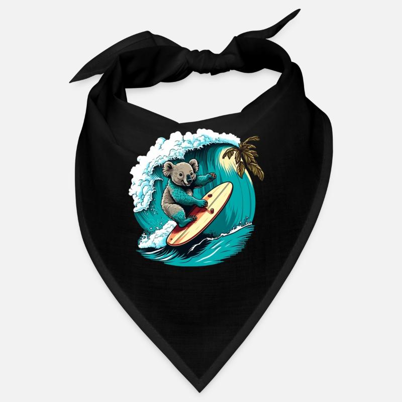 Koala has fun surfing Bandana