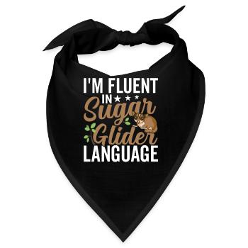 Fließend In Der Sugar Glider Sprache Sugar Gliders - Bandana - Schwarz - Vorne