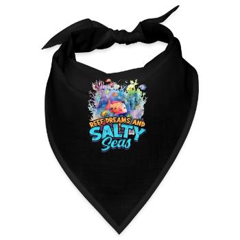 Riffträume und salzige Meere - Reef - Bandana - Schwarz - Vorne