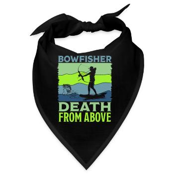 Bogenfischen Bowfisher Death from above Bogenjäger - Bandana - Schwarz - Vorne