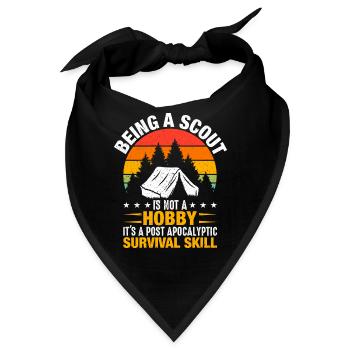 Ein Scout Zu Sein Ist Kein Hobby -Scout -Geschenk - Bandana - Schwarz - Vorne
