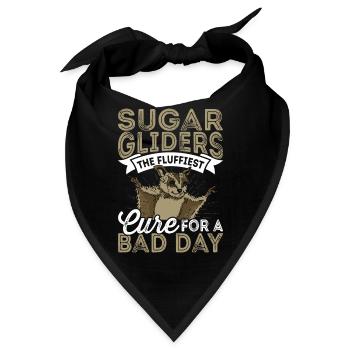 Sugar Gliders Fluffiest Cure Sugar Glider Besitzer - Bandana - Schwarz - Vorne