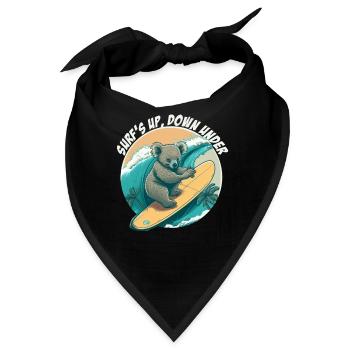 Down under surfender Koalabär - Bandana - Schwarz - Vorne