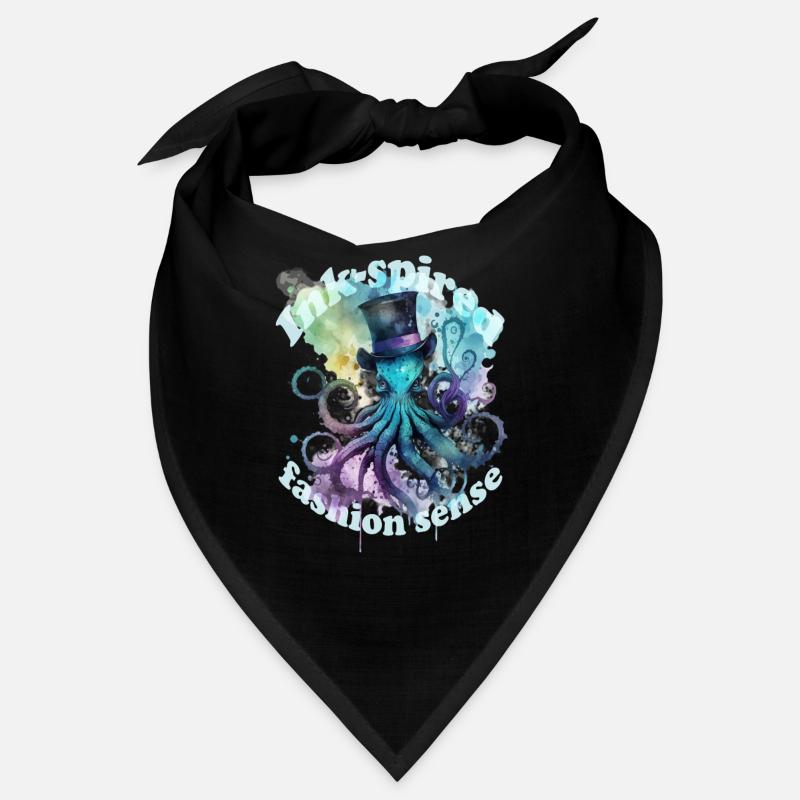 Sens de la mode Octophus avec chapeau haut de forme Bandana