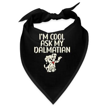 Gifts for Dalmatian Lovers - Bandana - Schwarz - Vorne