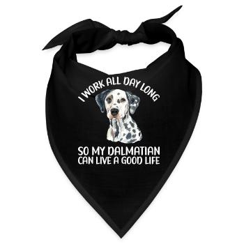 Gifts for Dalmatian Lovers - Bandana - Schwarz - Vorne
