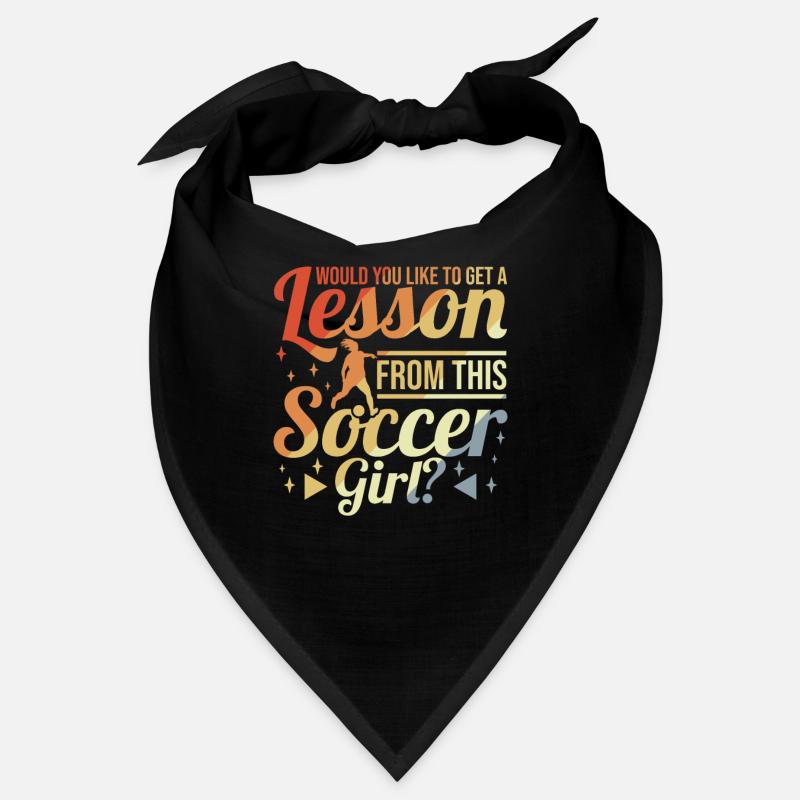 Mädchenfußball - Bandana - Schwarz