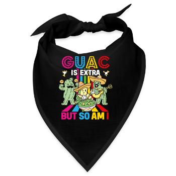 Avocado Guacamole Mexikanisch Mexiko Latino - Bandana - Schwarz - Vorne