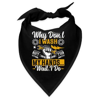 Love Airplane aviation - Bandana - Schwarz - Vorne