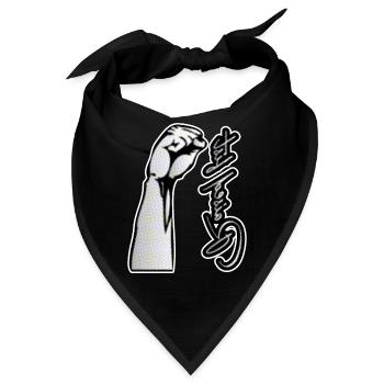 Raised fist - Bandana - Schwarz - Vorne