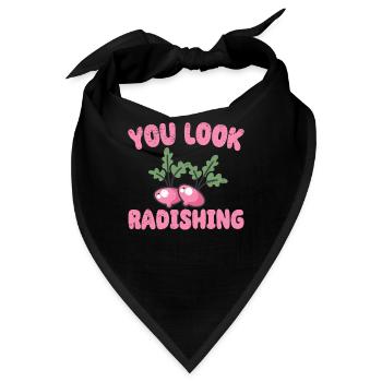 Farmer Bauer Landwirt Hof Landei Feldarbeit - Bandana - Schwarz - Vorne