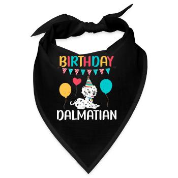 Gifts for Dalmatian Lovers - Bandana - Schwarz - Vorne