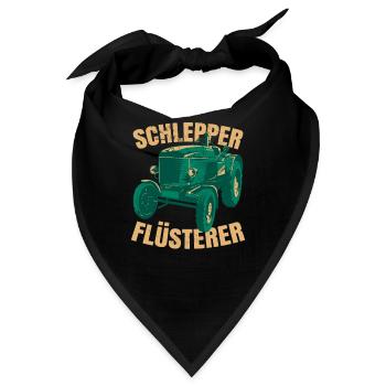 Schlepper Flüsterer - Bandana - Schwarz - Vorne