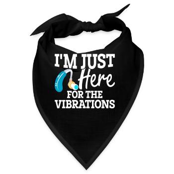 Deaf Pride ASL Gebärdensprache - Bandana - Schwarz - Vorne