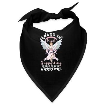Breast cancer Awareness Support Survivors Pink - Bandana - Schwarz - Vorne