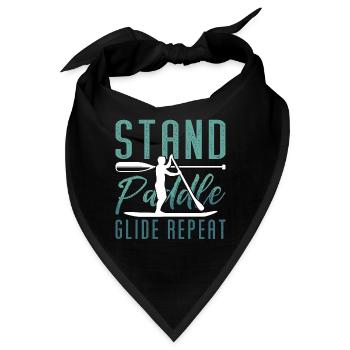Stand Up Paddle Stand Paddle Glide Paddleboarding - Bandana - Schwarz - Vorne