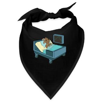 Ziege Krankenhaus Berge - Bandana - Schwarz - Vorne