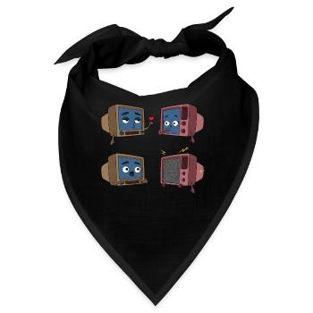 Fernsehen Liebe Paar - Bandana - Schwarz - Vorne