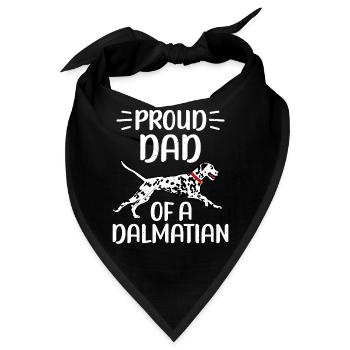 Gifts for Dalmatian Lovers - Bandana - Schwarz - Vorne