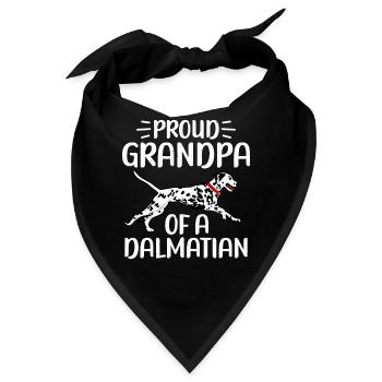 Gifts for Dalmatian Lovers - Bandana - Schwarz - Vorne