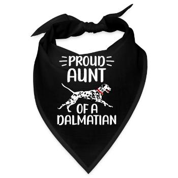 Gifts for Dalmatian Lovers - Bandana - Schwarz - Vorne