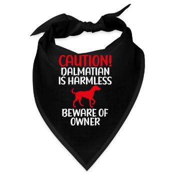Gifts for Dalmatian Lovers - Bandana - Schwarz - Vorne
