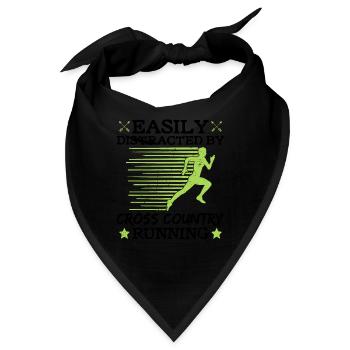 Cross-country-laufdesign Für Cc Runner Xc-laufen - Bandana - Schwarz - Vorne