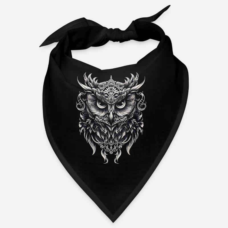 Cute owl with big eyes Bandana